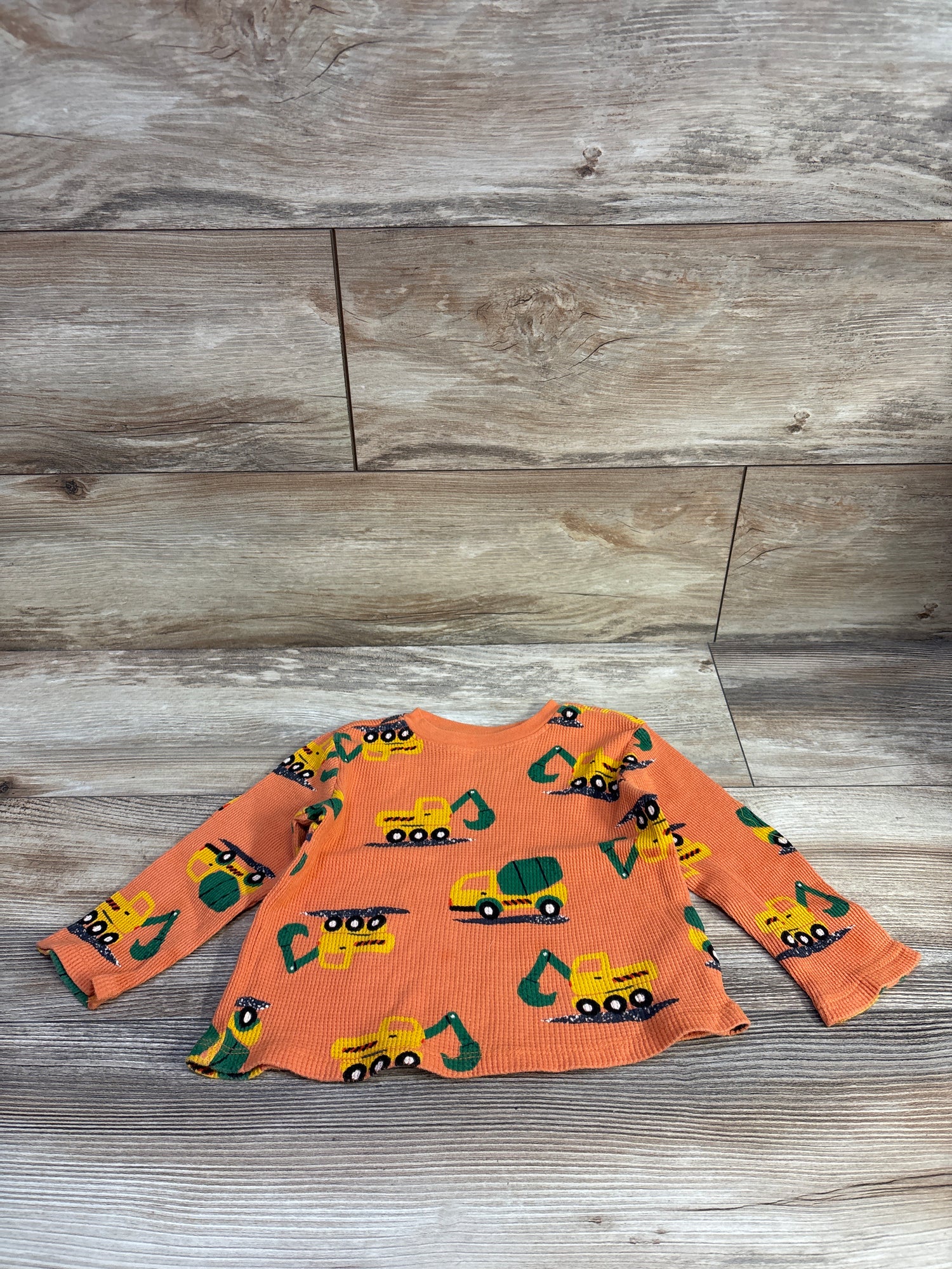 Old Navy Waffle Knit Shirt Orange sz 18-24m