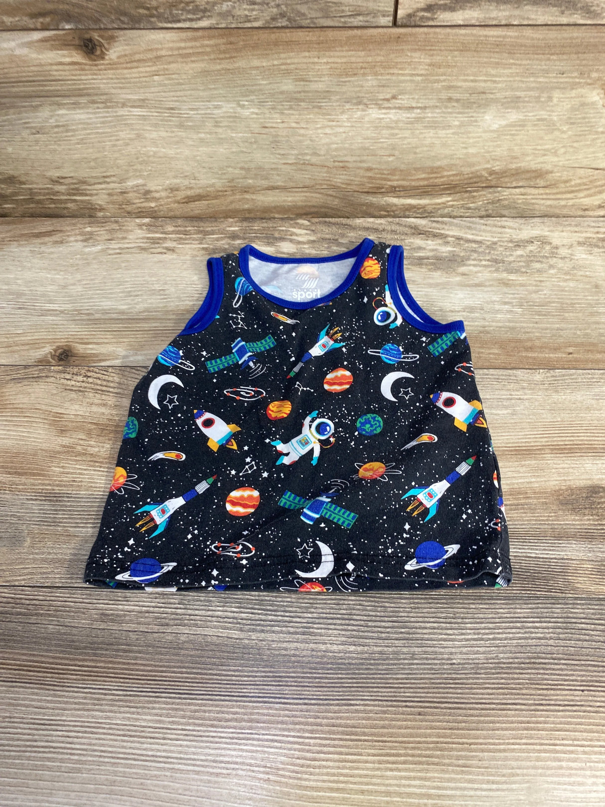 Children's Place Sport Space Tank Top Black sz 18-24m
