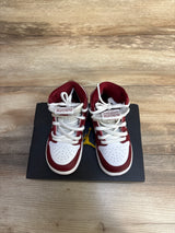 Air Jordan 1 Retro High OG TD 'Artisanal Red' Sneakers sz 7c