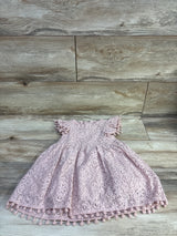 KYAIGUO Lace Pom-Pom Dress Pink sz 12-18m