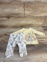Disney Baby 2pc Hello Little One Shirt & Pants Set Yellow sz 0-3m