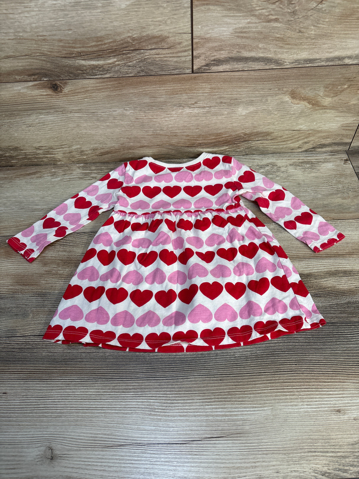 Old Navy Heart Print Dress White sz 18-24m