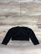 Velour Chunky Knit Pull Over Sweater Black sz 6m