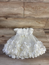 Nannette Lace Rosette Dress White sz 2T