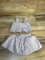 Old Navy Tank Top & Skort 2pc Set Purple sz 0-3m