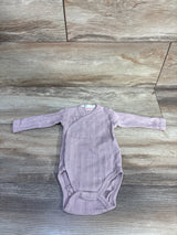 Zara Pointelle Kimono Bodysuit Dusty Pink sz 1-3m
