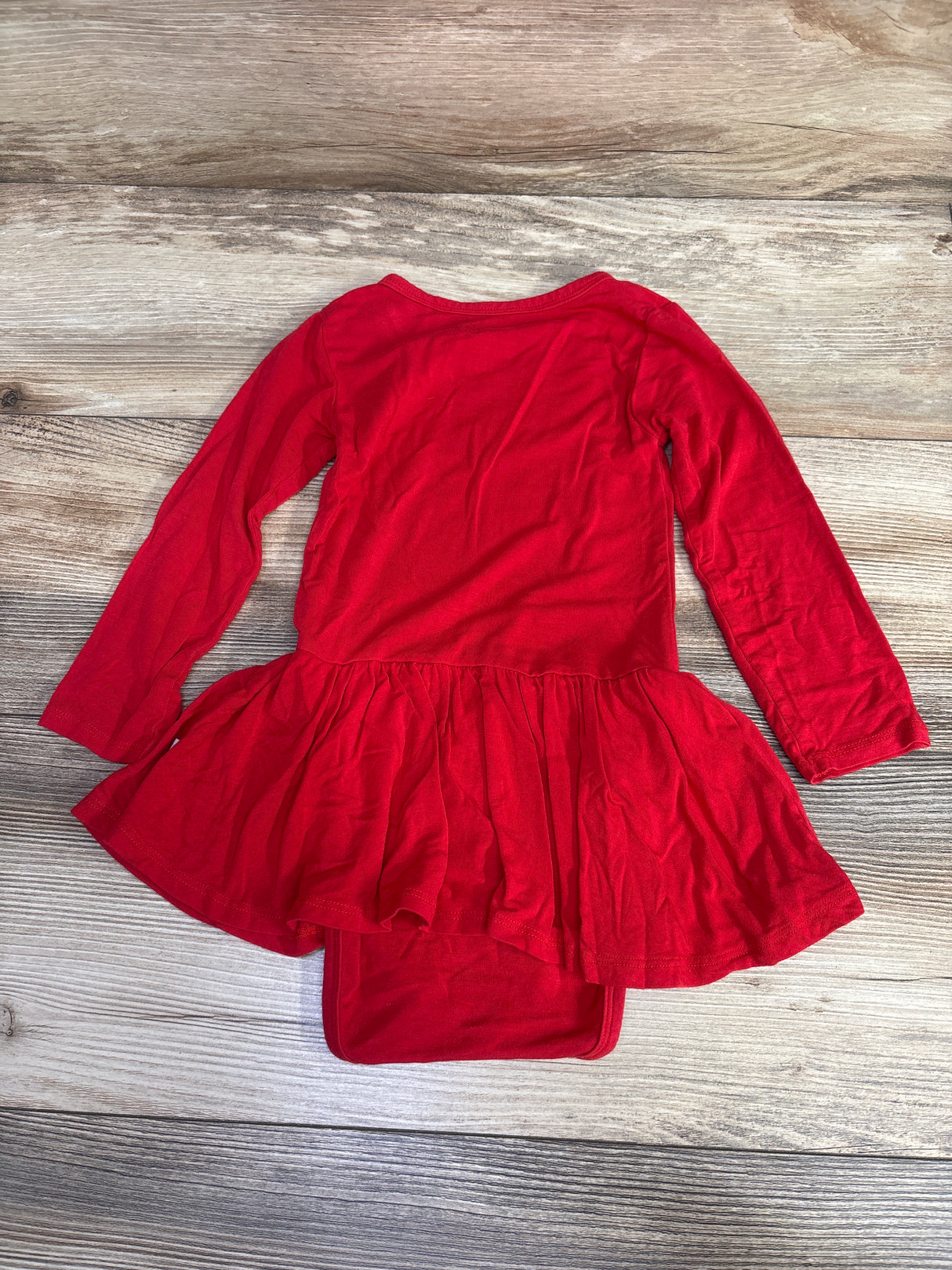 Posh P Twirl Skirt Bodysuit Dress Bow Red sz 2T