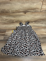 NEW Diane Von Furstenberg Floal Smocked Dress Black sz 2T