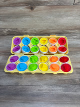 Shape Sorting & Matching Egg Playset Yellow