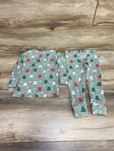 SIIX 2pc Christmas Trees Pajama Set Green sz 3T - Me n Mommy To Be