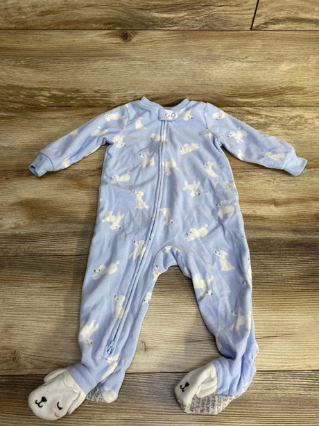 Carter's Dog Print Blanket Sleeper Blue sz 12m - Me n Mommy To Be