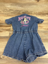 Disney Junior Minnie Mouse Western Denim Romper Blue sz 4T