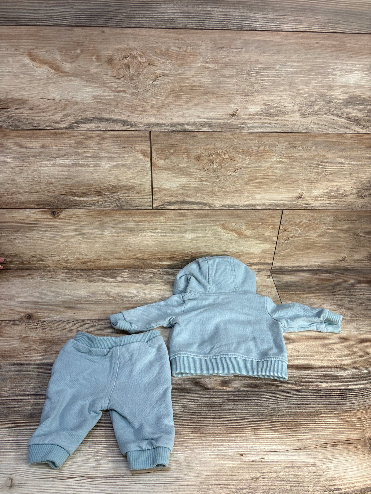 Little Lad 2pc Button-Up Jacket & Joggers Set Blue sz 0-3m