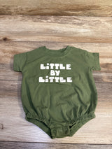 Cat & Jack Little By Little Bubble Romper Green sz 0-3m