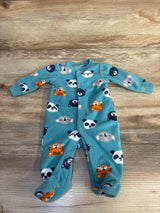 Carter's Animal Blanket Sleeper Blue sz Newborn