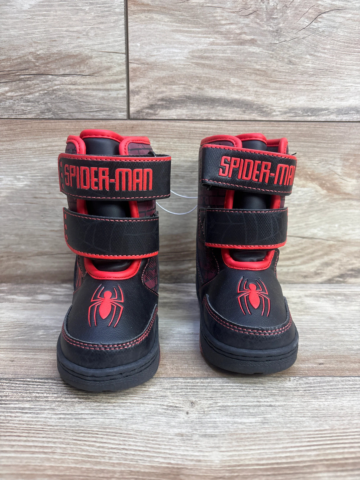 NEW Marvel Spider-Man Light-Up Winter Boots Black sz 7c