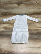 Carter's Striped Gown White sz Newborn