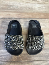 Janie & Jack Woven Pool Slides Black sz 6c