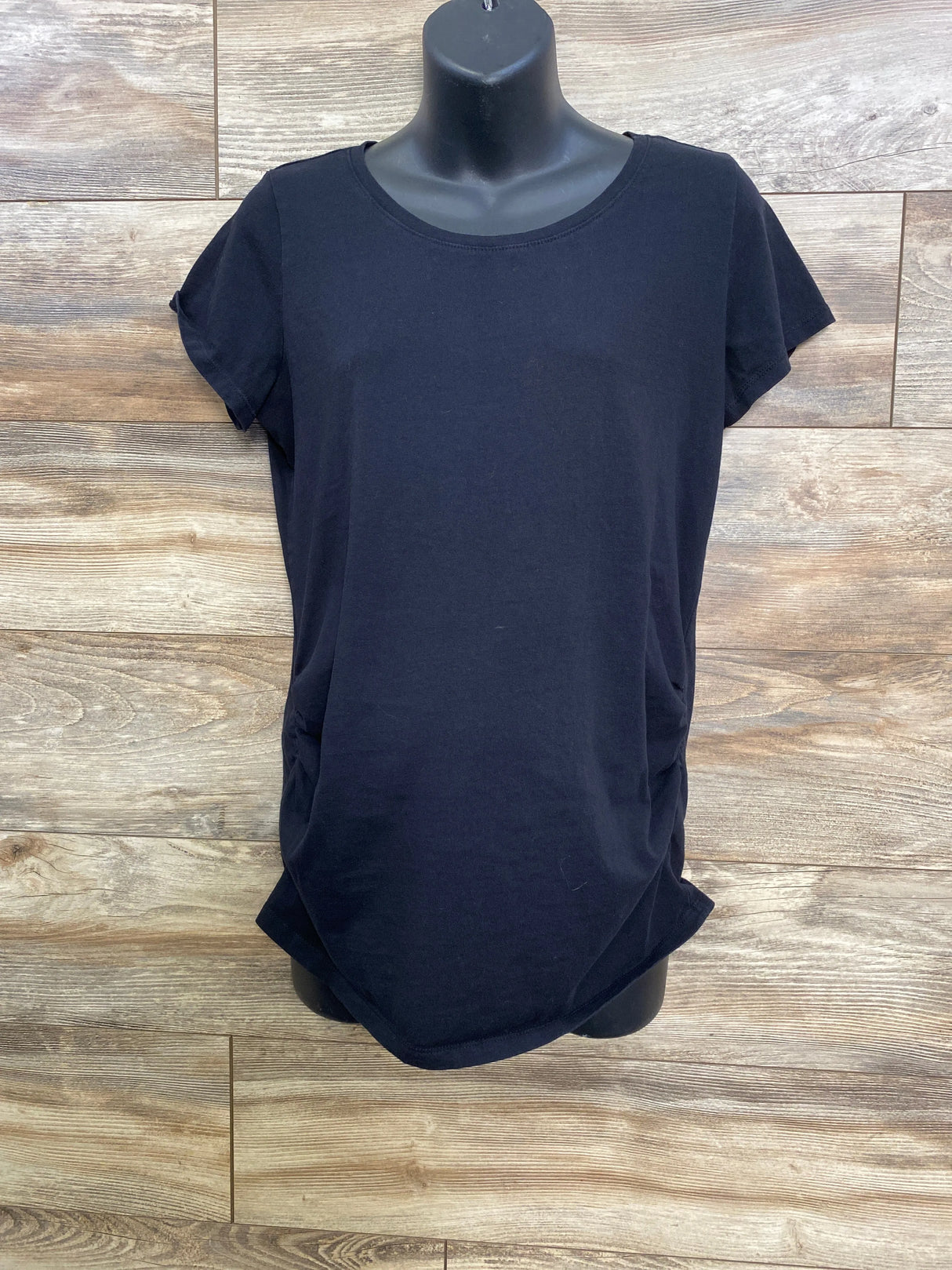 Bumpstart Ruched Shirt Black sz Large