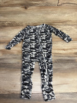 Larkspur Convertible Footed Romper Camo Grey sz 12-18m
