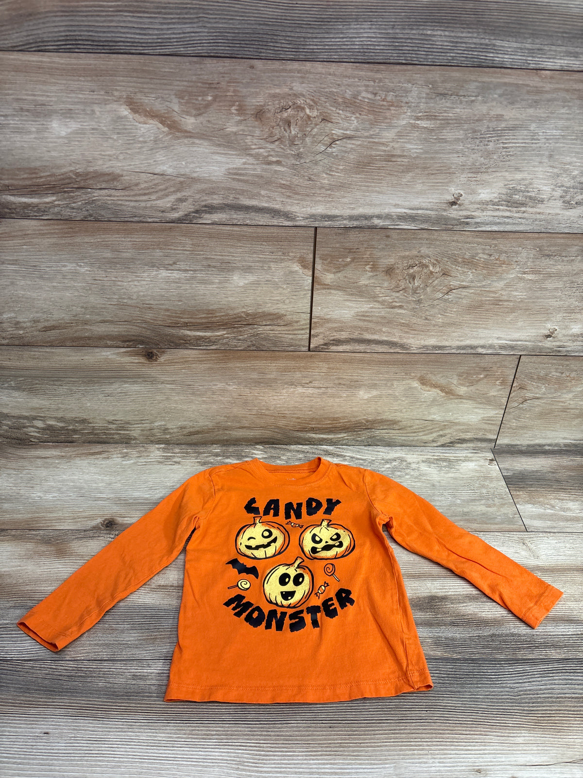Carter's Candy Monster Shirt Orange sz 2T