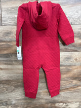 NEW Carter's Champ Textured Hooded Coverall Red sz 12m