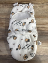 Pooh Bear Collection Winnie the Pooh Plush Swaddle White sz 0-3m