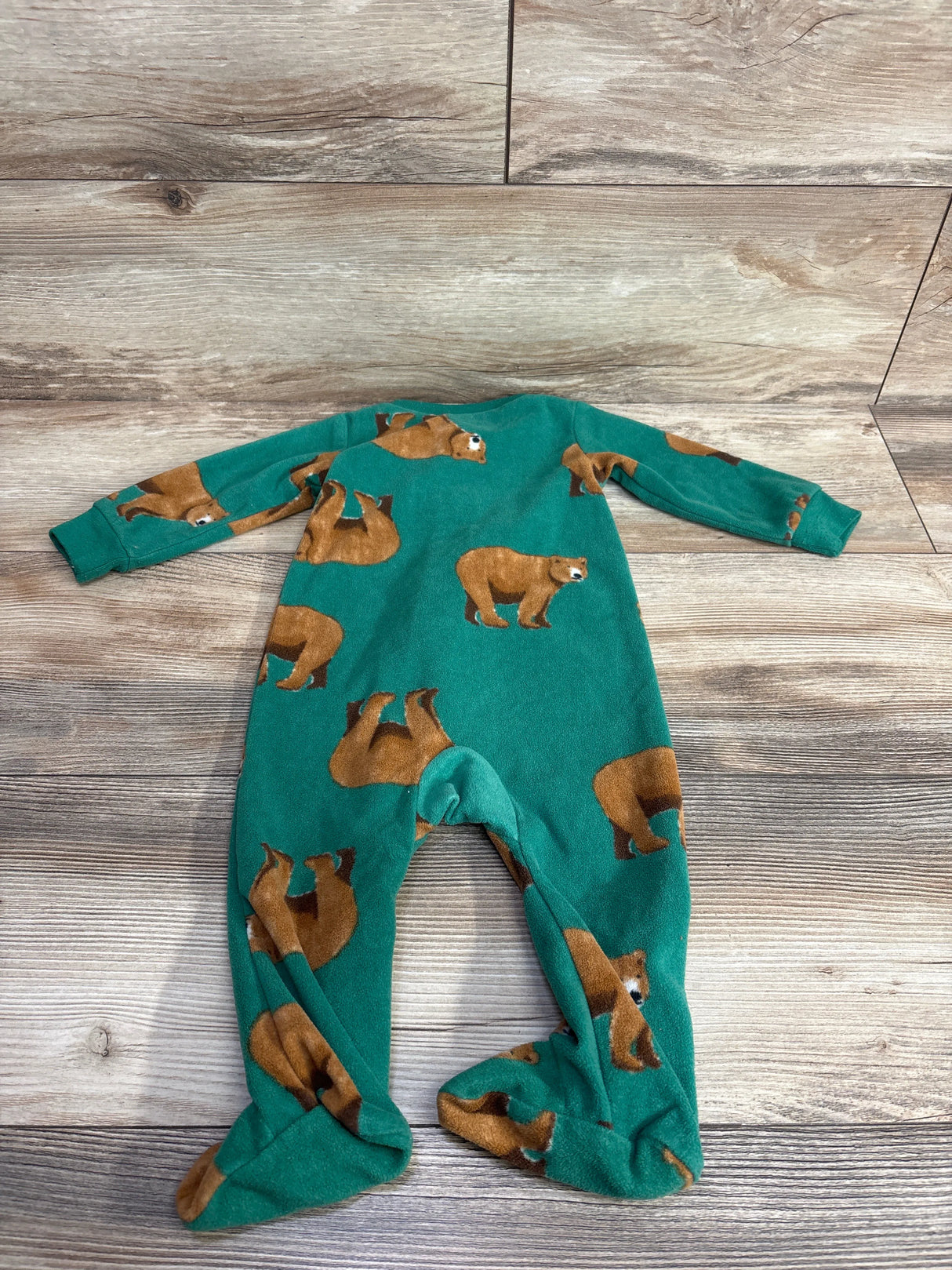 Carter's Dear Print Blanket Sleeper Green sz 9m