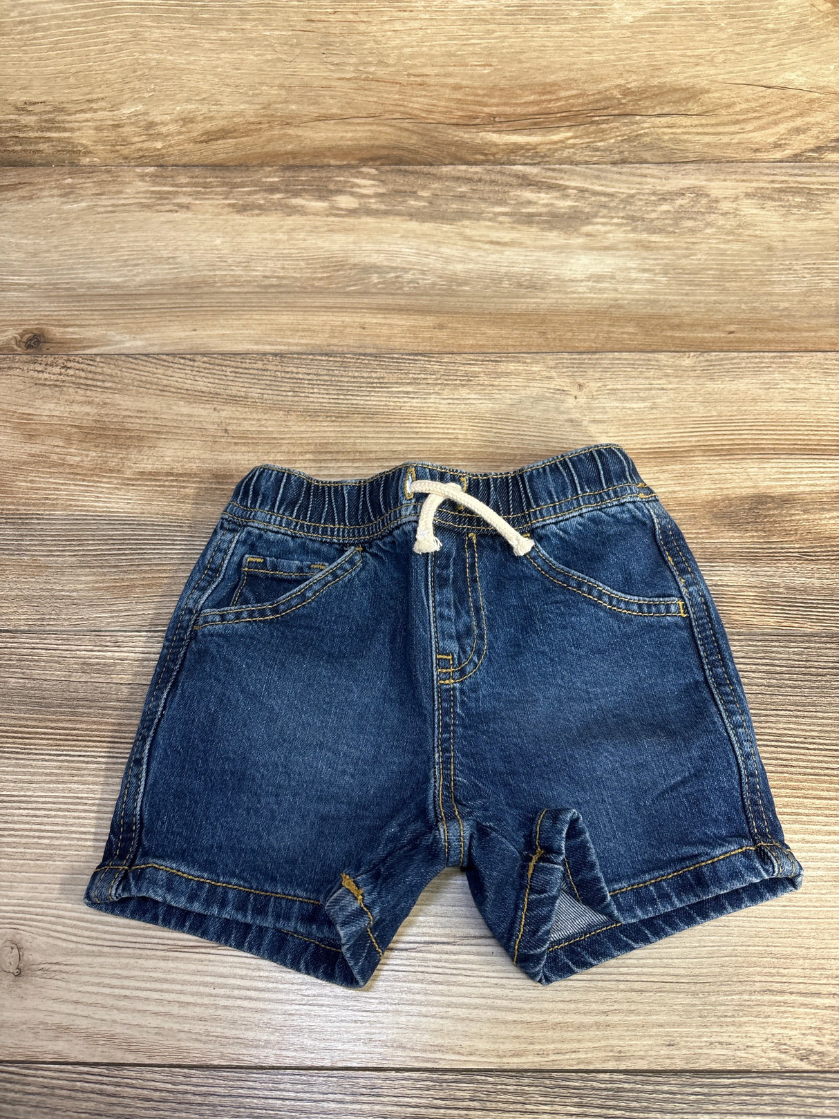 Cat & Jack Denim Drawstring Shorts Blue sz 18m