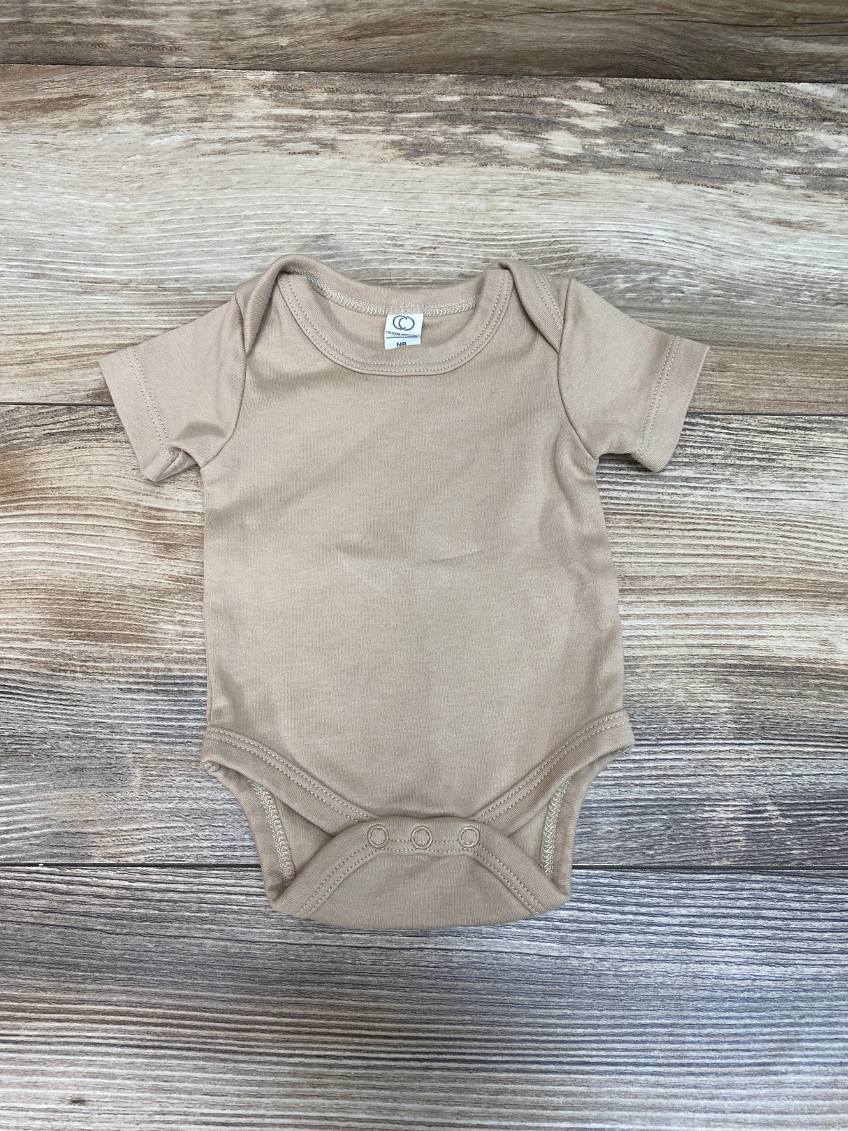 Colored Organics Bodysuit Beige sz Newborn