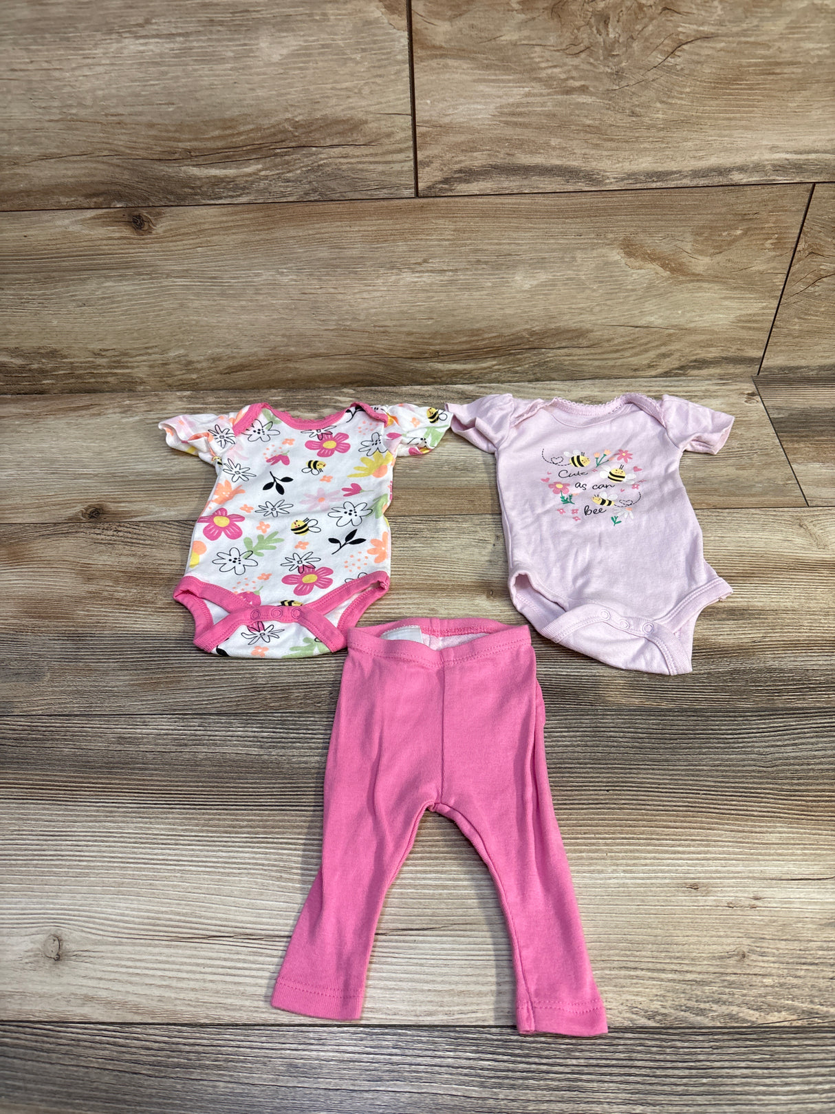 Koala Baby 3pc Bodysuit & Pant Set Pink sz Newborn