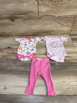 Koala Baby 3pc Bodysuit & Pant Set Pink sz Newborn