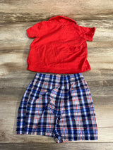 Simple Joys 2pc Polo Shirt & Shorts Red sz 12m - Me n Mommy To Be