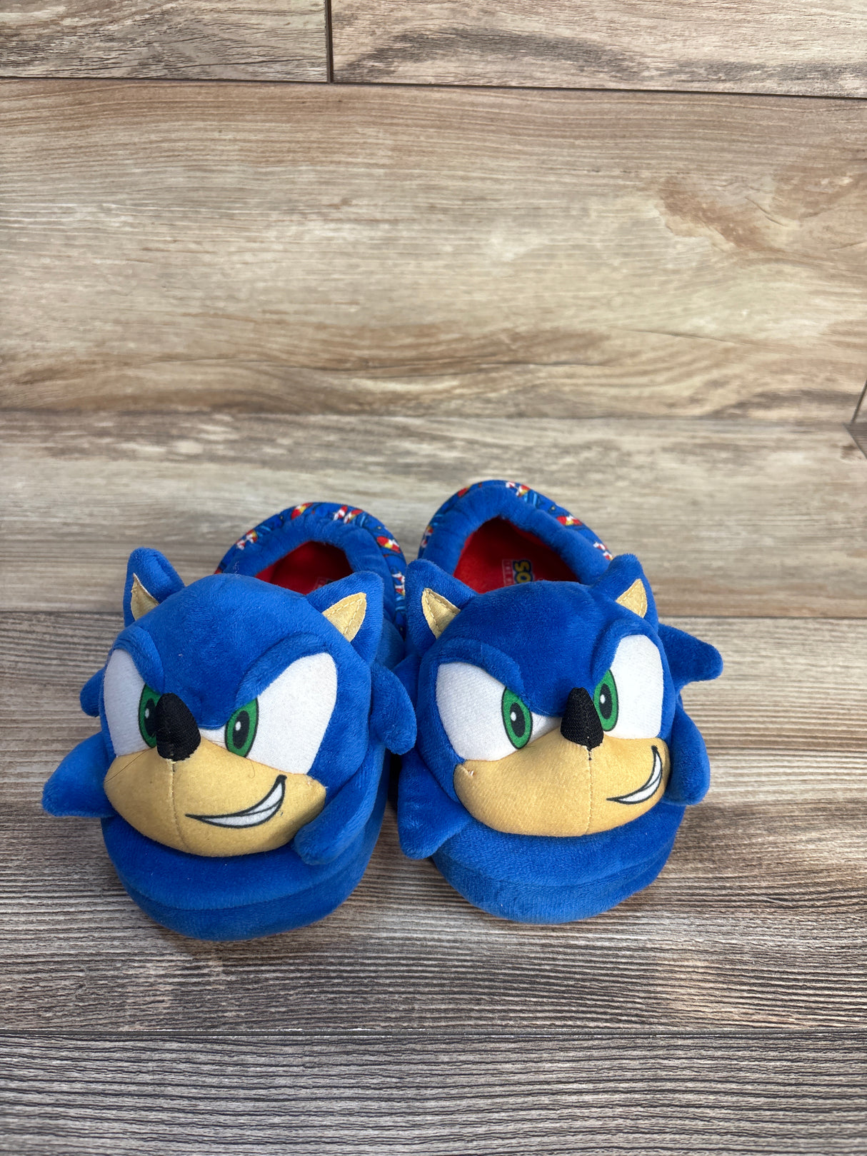 Sonic The Hedgehog Plush 3D Slippers Blue sz 11/12c