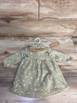 NEW Kit + Peal Floral Dress & Bloomers Set Green sz 3-6m