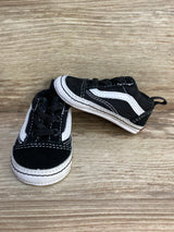 Vans Old Skool 'Black White' Crib Shoes sz 2c - Me n Mommy To Be