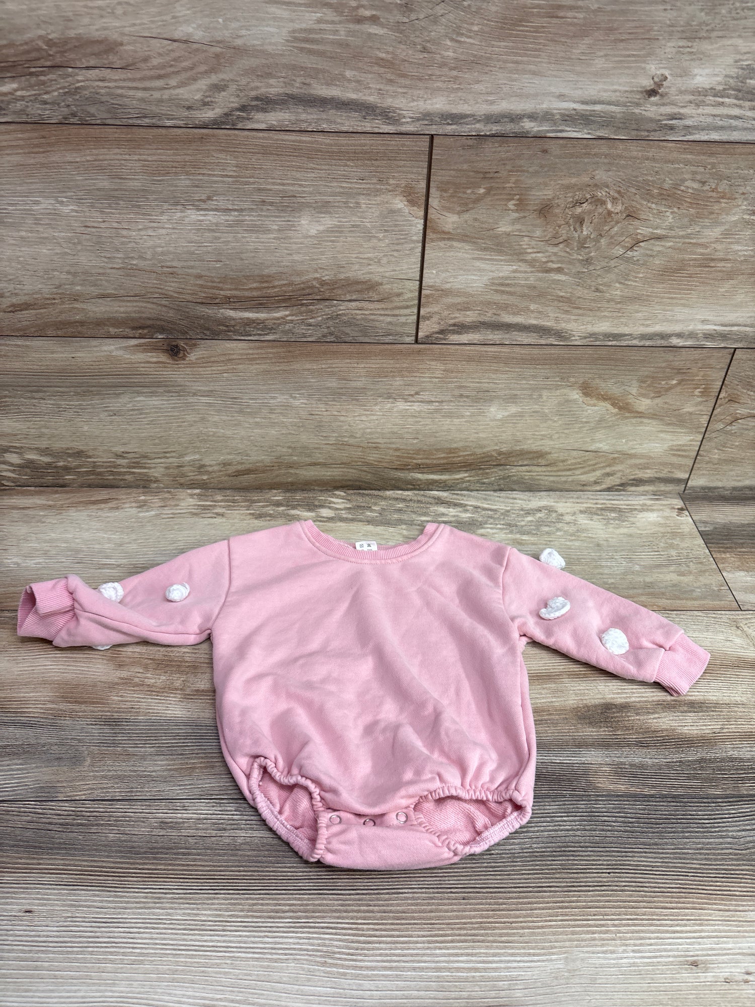 UAMVSH Long Sleeve Bubble Romper Pink sz 9-12m