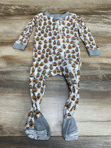 Burt's Bees Baby Organic Pumpkin Print Sleeper White sz 6-9m - Me n Mommy To Be