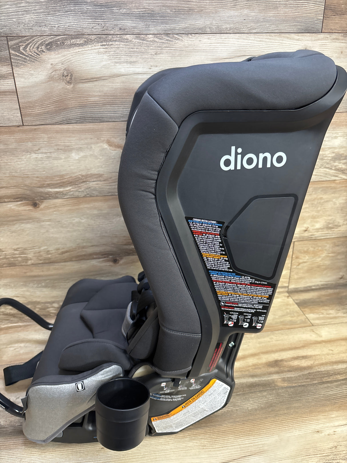 NEW Diono Radian 3RXT SafePlus All-in-One Convertible Car Seat in Grey Slate 4-120lbs