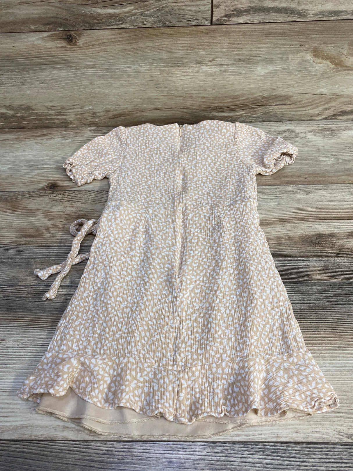 Gb Girls Floral Muslin Dress Tan sz 5T