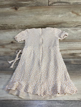 Gb Girls Floral Muslin Dress Tan sz 5T