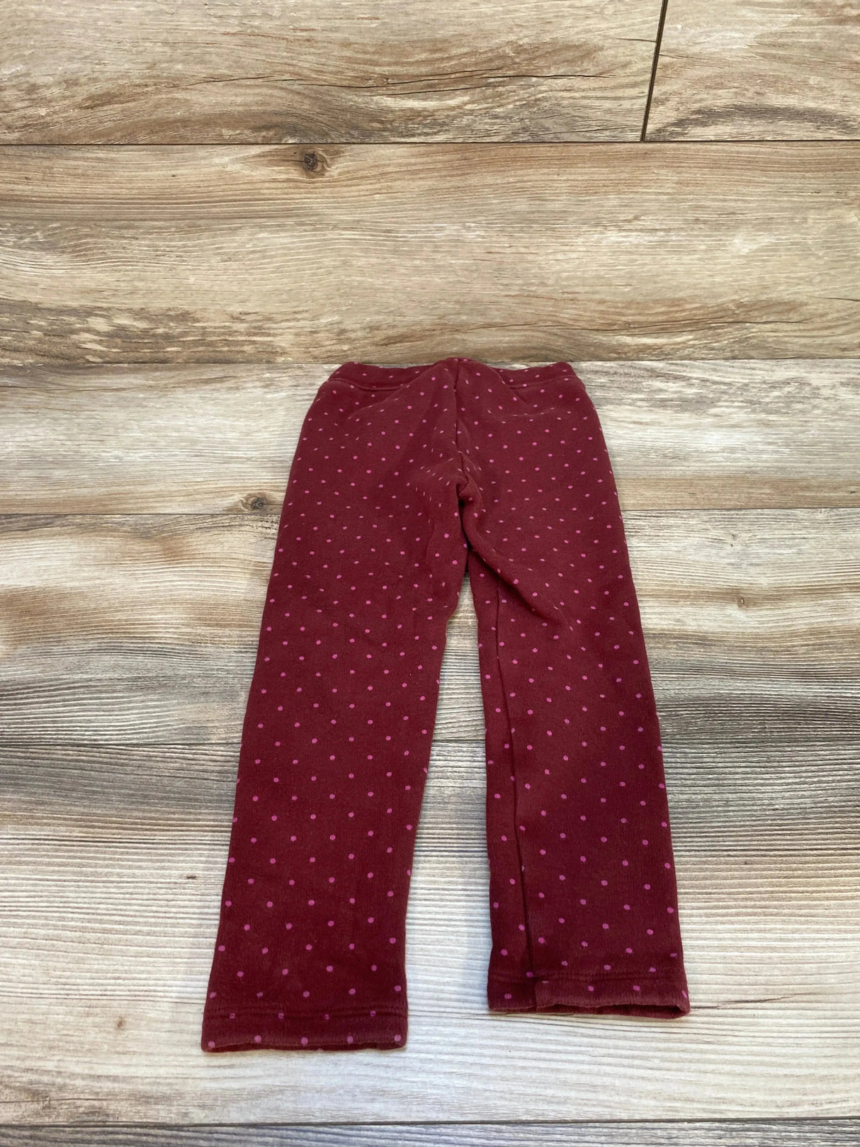 Baby Gap Polka Dot Lined Leggings Red sz 4T