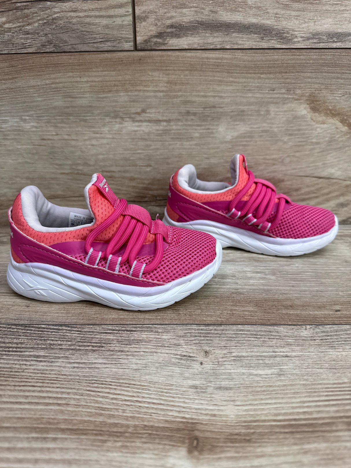 Reebok Mesh Jogging Sneakers Pink sz 8c