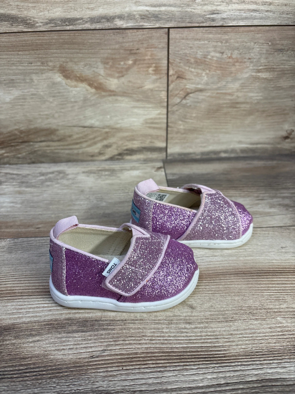 Toms Colorblock Iridescent Glimmer Alpargata Shoes Purple sz 4c
