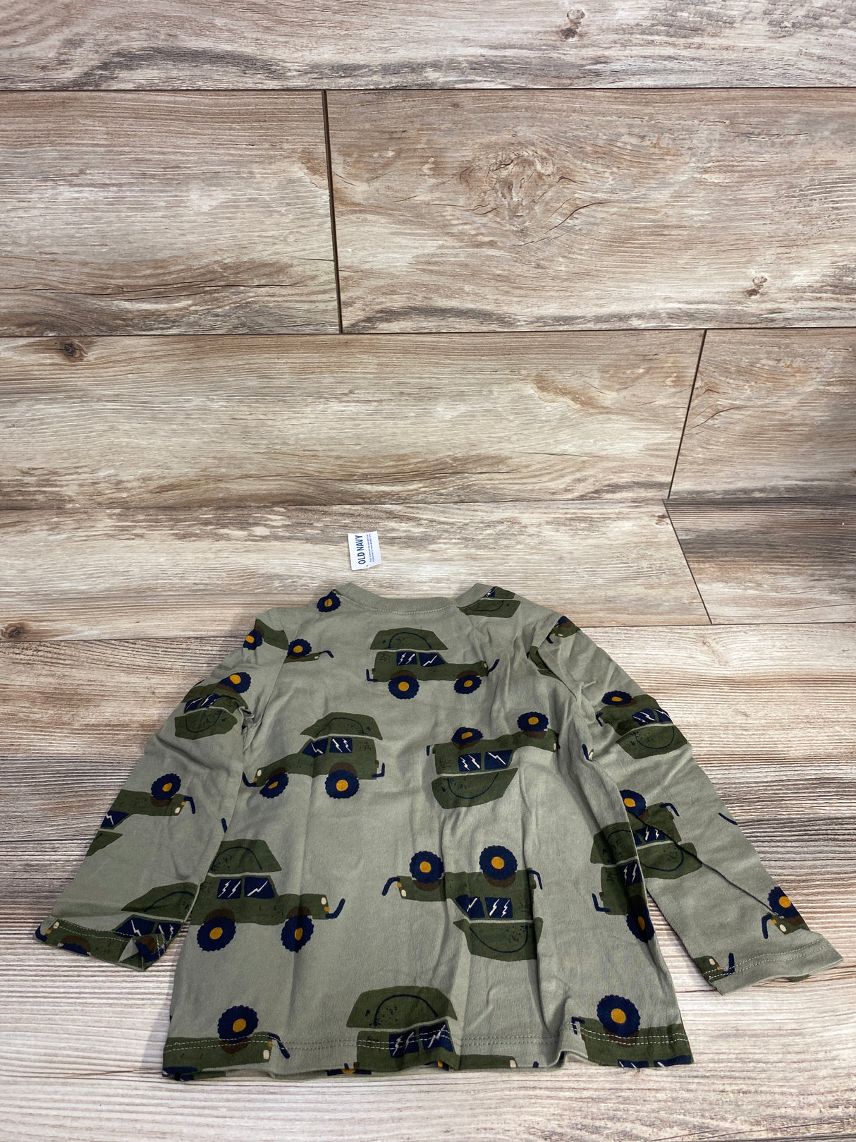 NEW Old Navy Long Sleeve Shirt Green sz 3T