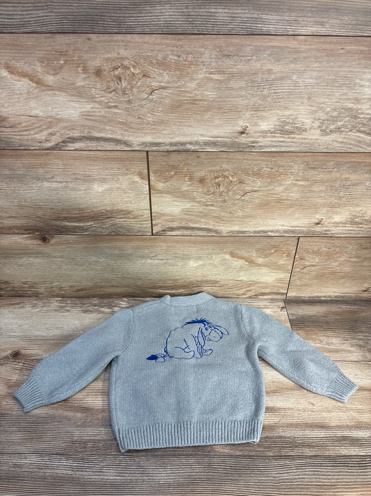 Old Navy x Disney Eeyore Embroidered Cardigan Sweater Grey sz 18-24m