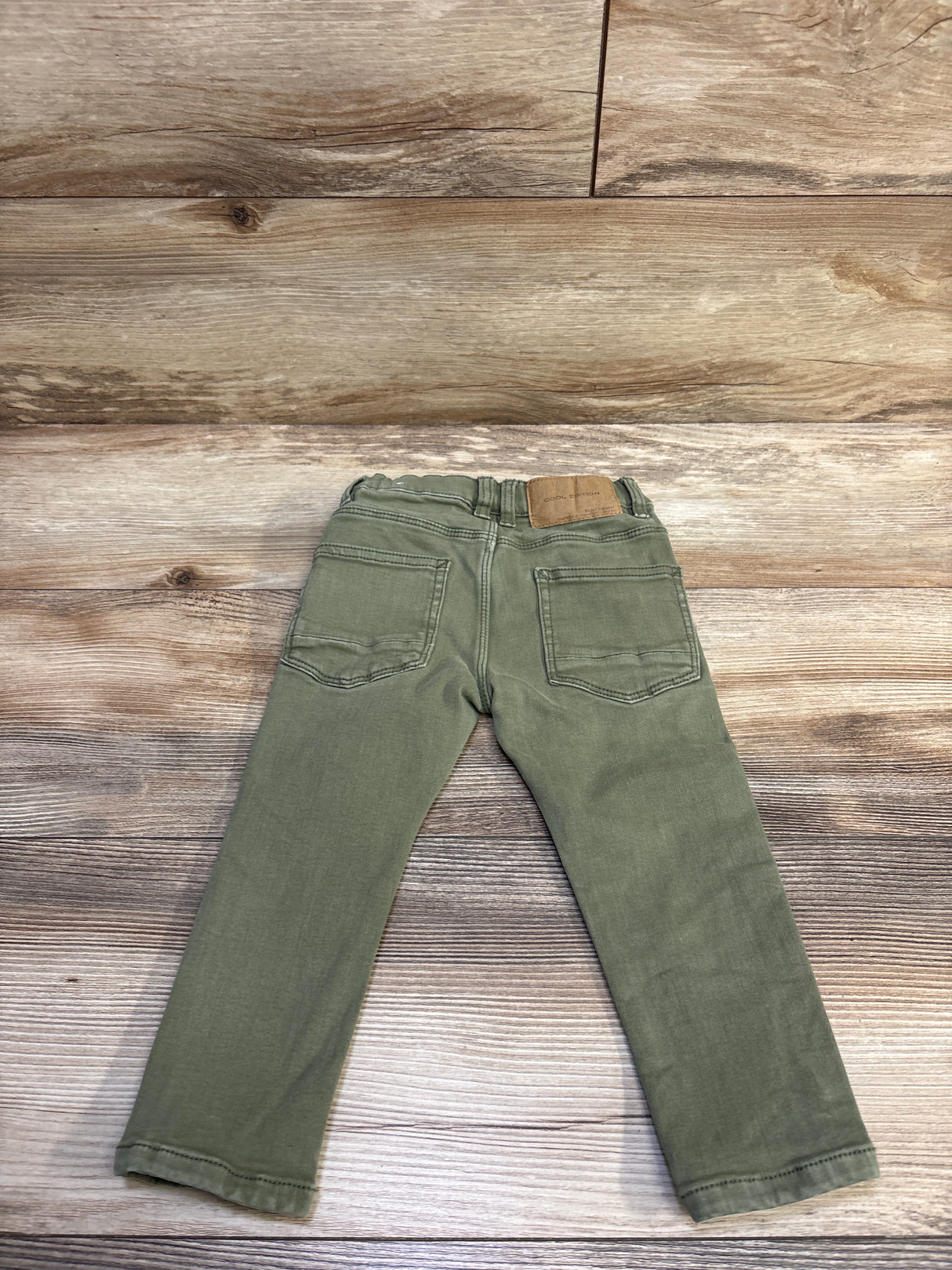 Zara The Slim Denim Jeans Green sz 18-24m