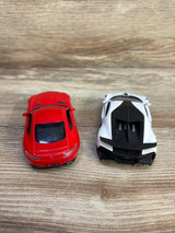 Kinsmart 2pk 1/36 Scale Diecast Cars: Bugatti Divo + Mercedes-AMG GT