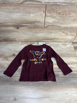 NEW Old Navy 'Good Vibes' Maroon Shirt sz 2T