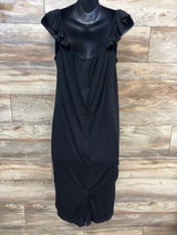 Kindred Bravely Ruffle Strap Labor & Delivery Gown Black sz Medium/Large